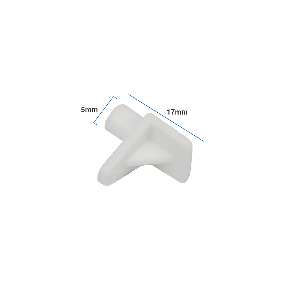 Shelf Pin Plastic 5mm White 100Pcs Pack MeeraMore shelf-pin-plastic-5mm-white-100pcs-pack-meeramore