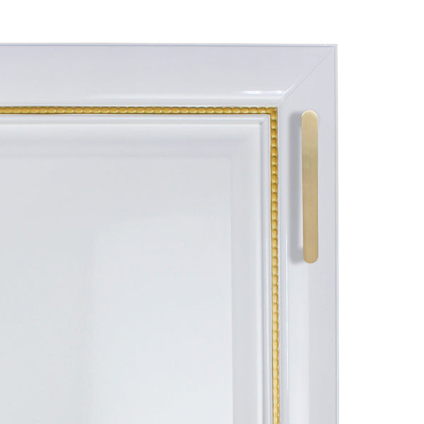 Bar Handle, L=205mm, Satin Brass, Nickel - 1 Pc.