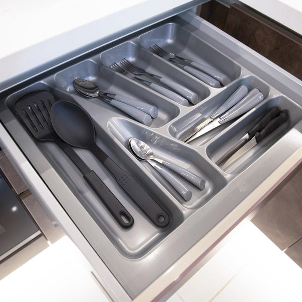 Cutlery tray, drawer organiser plastic