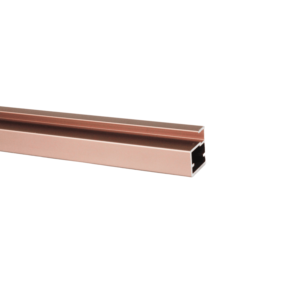 Aluminum Glass Door Frame 20mm , 2.9m  Copper Matt