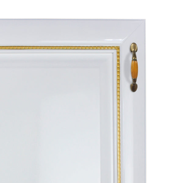 Classic Handle, L=125mm, Antique, Oak Wood Insert, Zinc - 1 Pc.