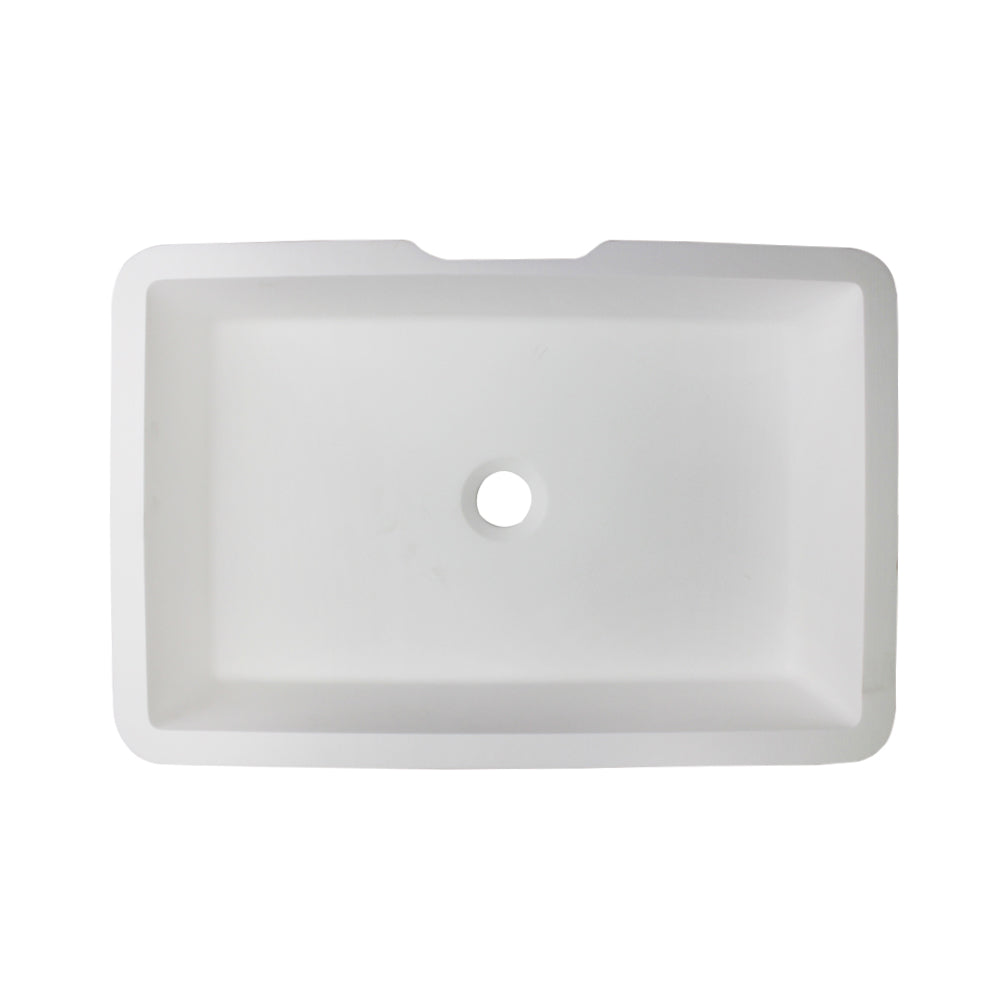 Acrylic Vanity Bowl, Glacier White