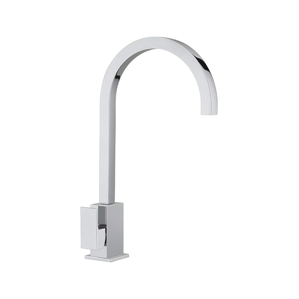 Argo Verbania 2920 single lever kitchen mixer with 360-degree swivel spout and chrome-plated finish, ideal for modern kitchens.