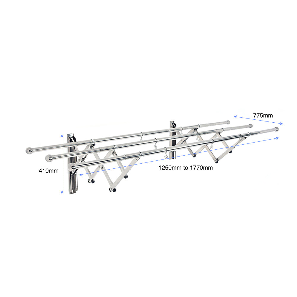 Buy Wall Mounted Adjustable Clothes Drying Rack in UAE at Best Price ...
