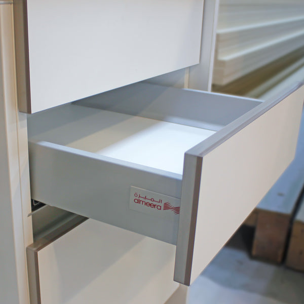 Tandem Box Full Extension, 500mm x 84mm, Soft Closing Drawer Slides, Stainless Steel
