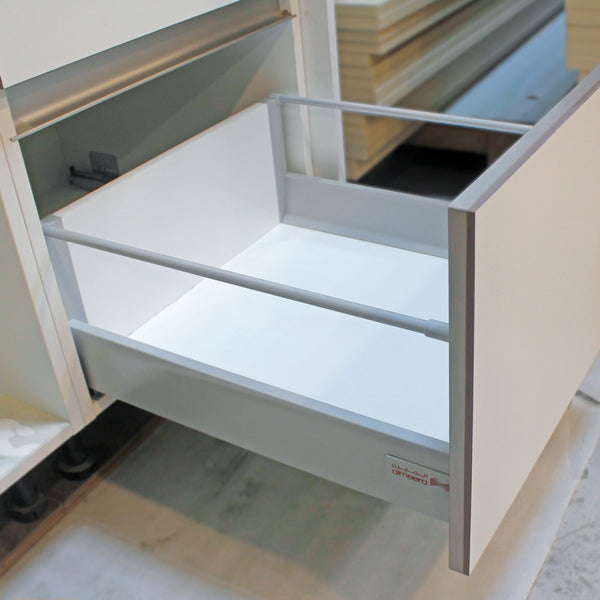 Tandem Box Full Extension, 500mm x 199mm, Soft Closing Drawer Slides, Stainless Steel