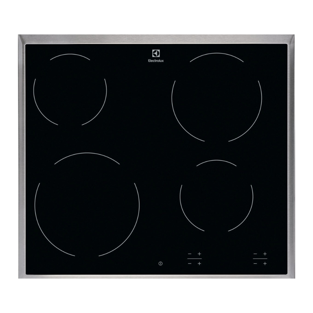 Electrolux Ceramic Glass Hob EHF6240XOK 4 Zone 6500W Touch Control Built-In