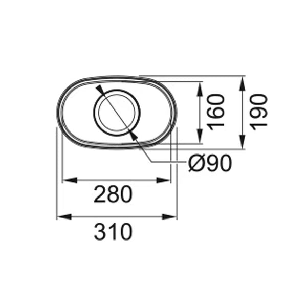 Franke Sink Set CUB 130 Undermount, 310(L) x 190(W) x 130(D)mm, Stainless Steel Sinks