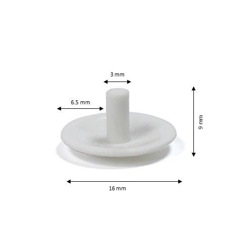 Screw Cap White - 100Pcs/ Pack