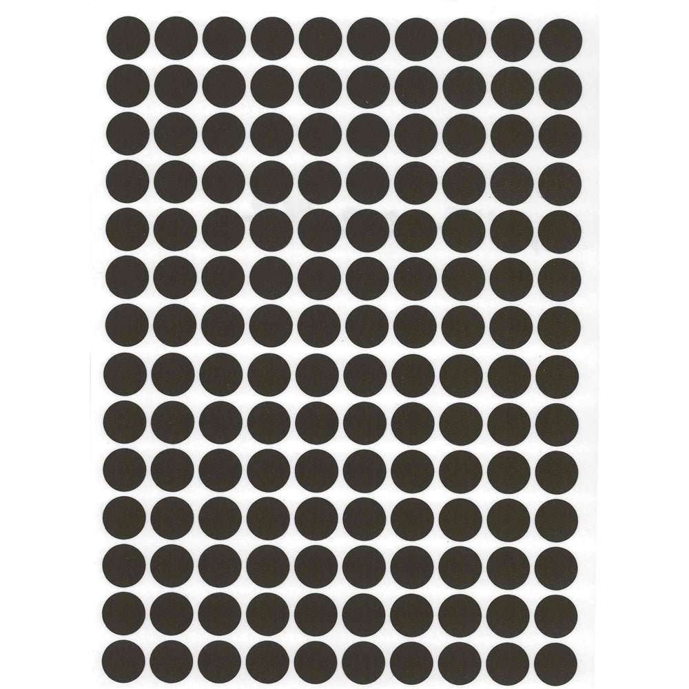 Screw Hole Cover Sticker 12mm, Bronze - 140pcs/ Sheet