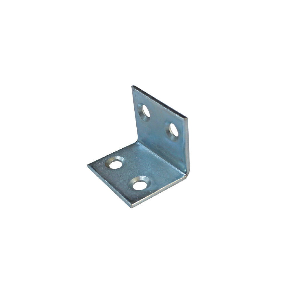 Steel Corner L=25mm x 25mm W=30mm, Blue Zinc Coated - 100Pcs/ Pack