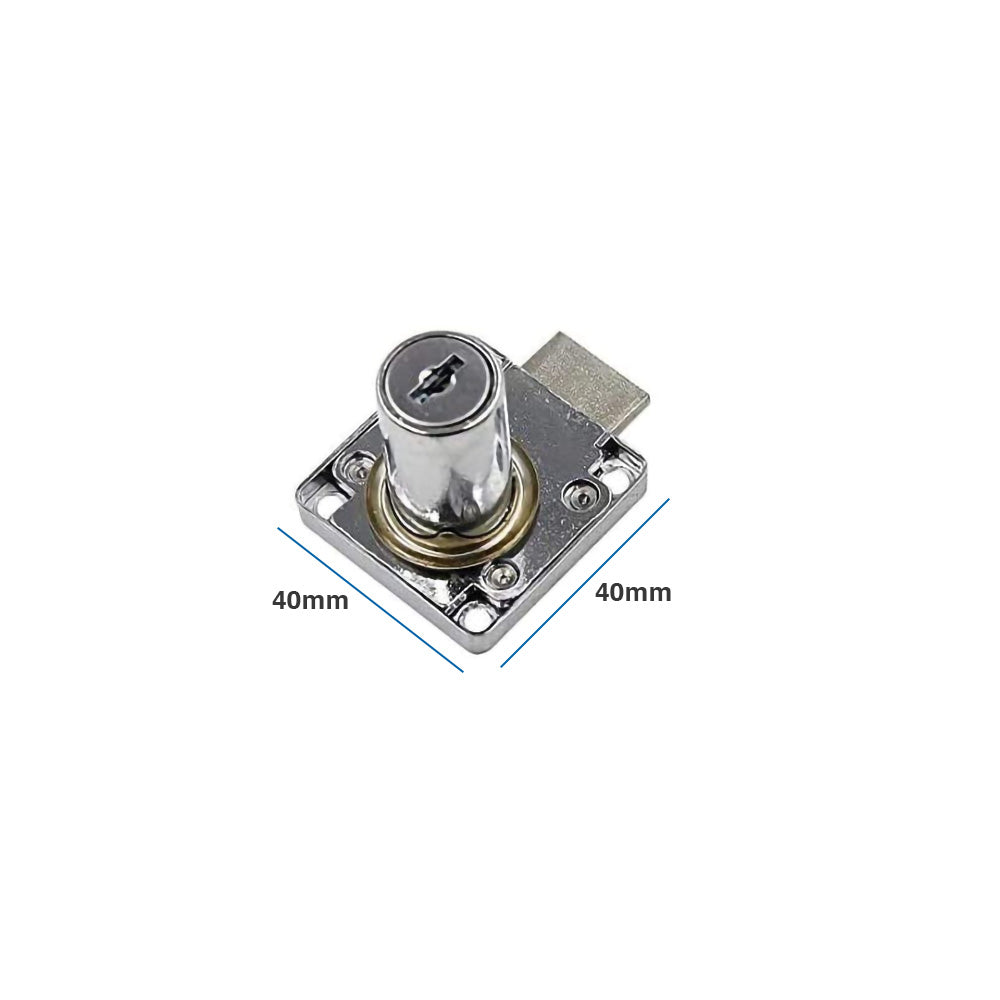 Al Meera Cabinet & Drawer Door Lock with Iron Plate 6338-22, Chrome ...