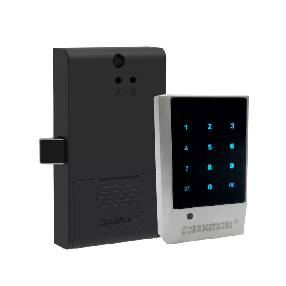 Armstrong Smart Digital Cabinet Lock with Touch Panel Passward Protection, Matt Chrome