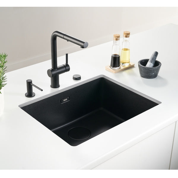 Franke Fragranite Sink, Maris MRG 110-52, Matt Black