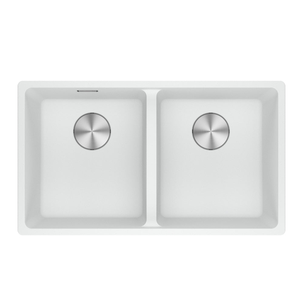 Franke Fragranite Sink, Maris MRG 120-35-35, 2 Bowl, Polar White ...