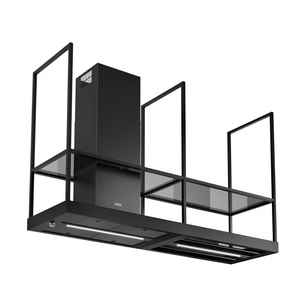 Island Hood, Matt Black Hood, Modern Kitchen Hood