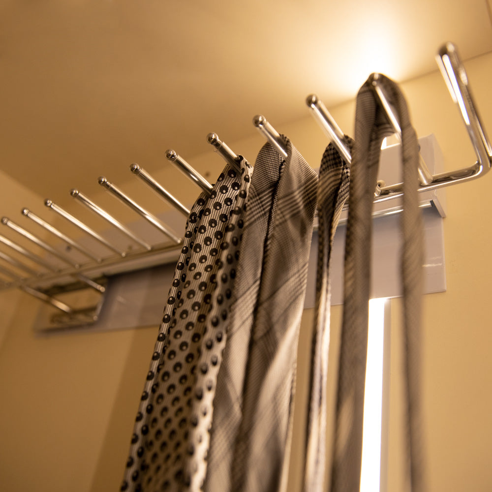 Next Tie Rack Wardrobe Pull-out Side Mount Tie Rack for Closet Organizers – MeeraMore