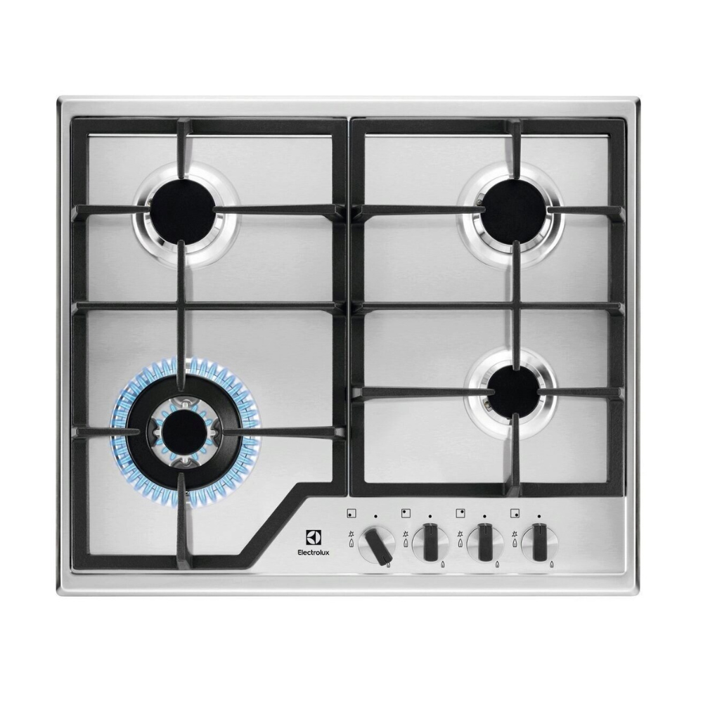 Electrolux Slim Line Gas Hob KGS6436X 4 Burner SpeedBurner WOK Built-In