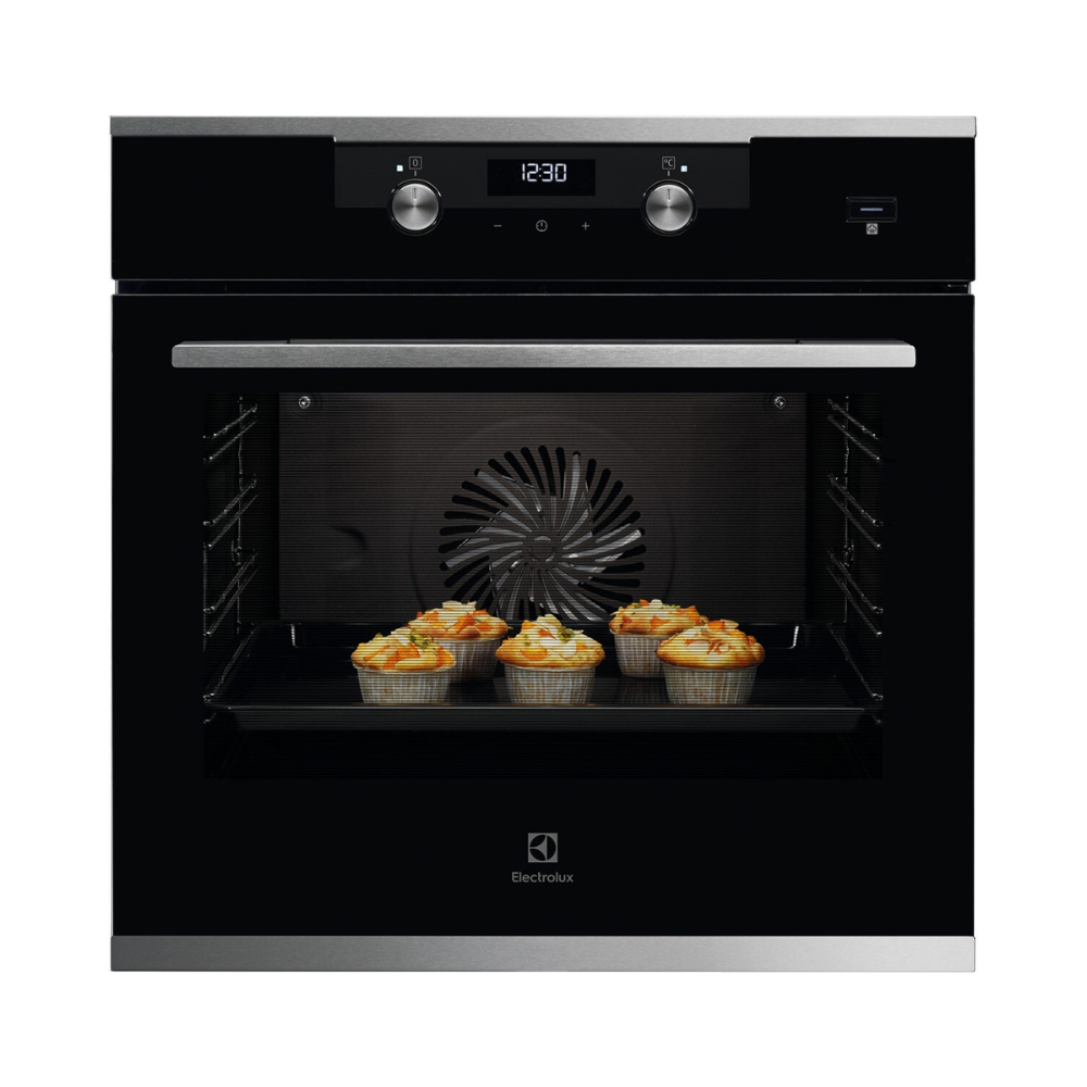 Electrolux 60cm Built In Electric SteamBake Oven with Multilevel Cooking and LED Display KODEC60X - 71Ltrs
