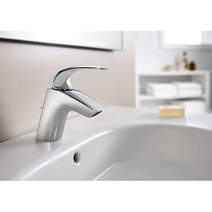 Roca Bathroom Mixer Tap with Aerator & Pop-Up Waste for Vanity Bowl ...