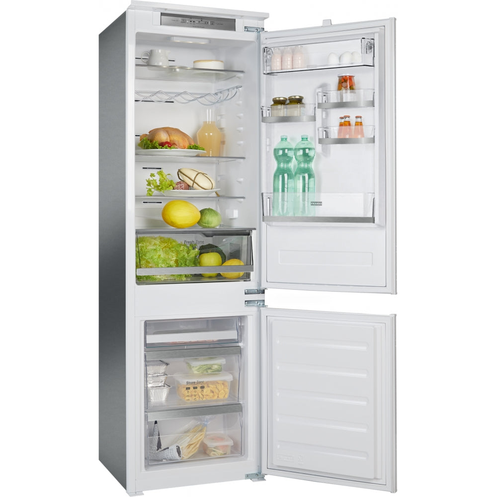 Franke 60cm Built-in Refrigerator-Freezer FCB 320 TNF GCC, Silent 34 dB, Fast Freezing, 250L Capacity, White