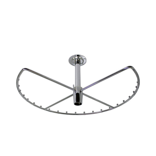 Wardrobe Rotary Corner Clothes Hanger Rack with ¾ Pie-cut (270 ...