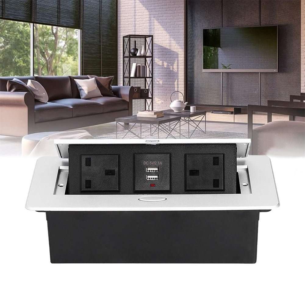 Table Socket Opentype Buy Table Top Rectangular Shape Hidden Pop-up Socket in UAE – MeeraMore
