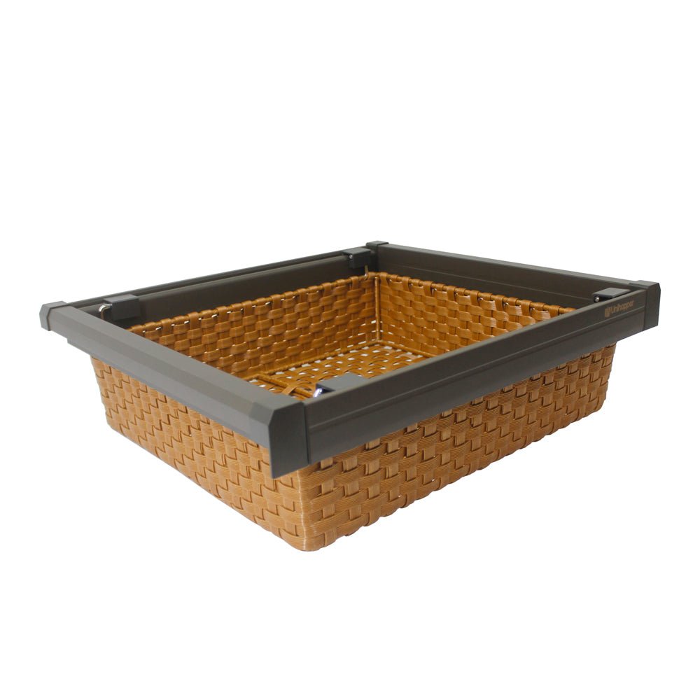Unihopper 90cm Pull-Out Soft Closing PVC Rattan Storage Basket – MeeraMore