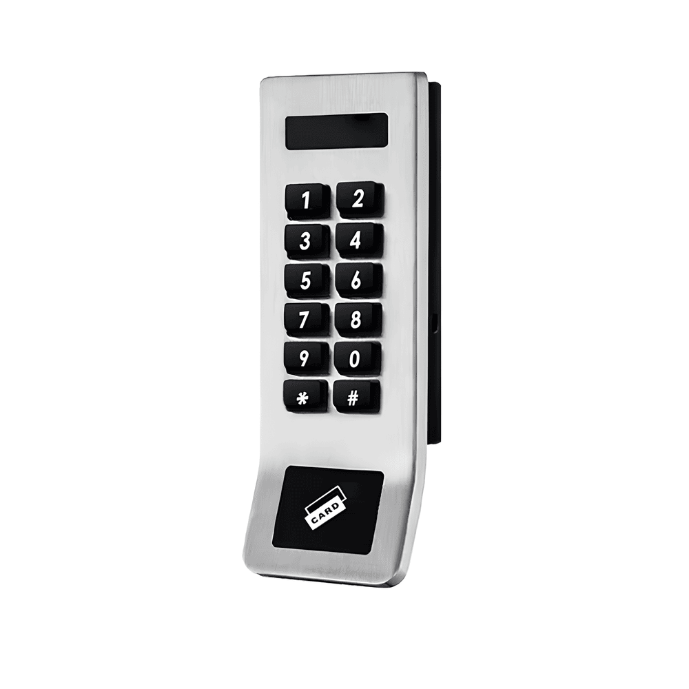 Al Meera Smart Digital Cabinet Lock with Keypad Password & NFC Card, Stainless Steel Finish