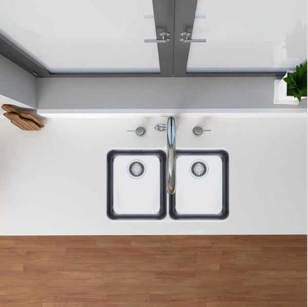 Franke Sink, Aton ANX120, Undermount, 720(L) x 400(W) x 190(D)mm, Double Bowl Stainless Steel Sink