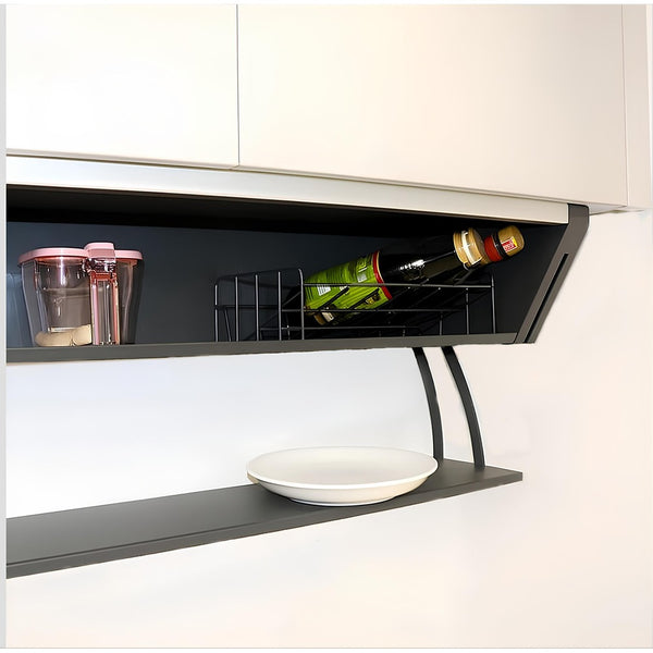 Pull-Down Condiment Box – Dark Grey,  Cabinet/Pantry Organizer 60cm