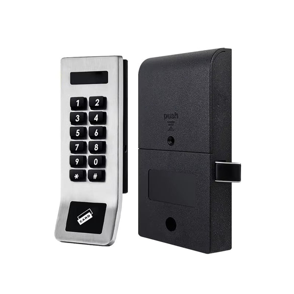 Al Meera Smart Digital Cabinet Lock with Keypad Password & NFC Card, Stainless Steel Finish