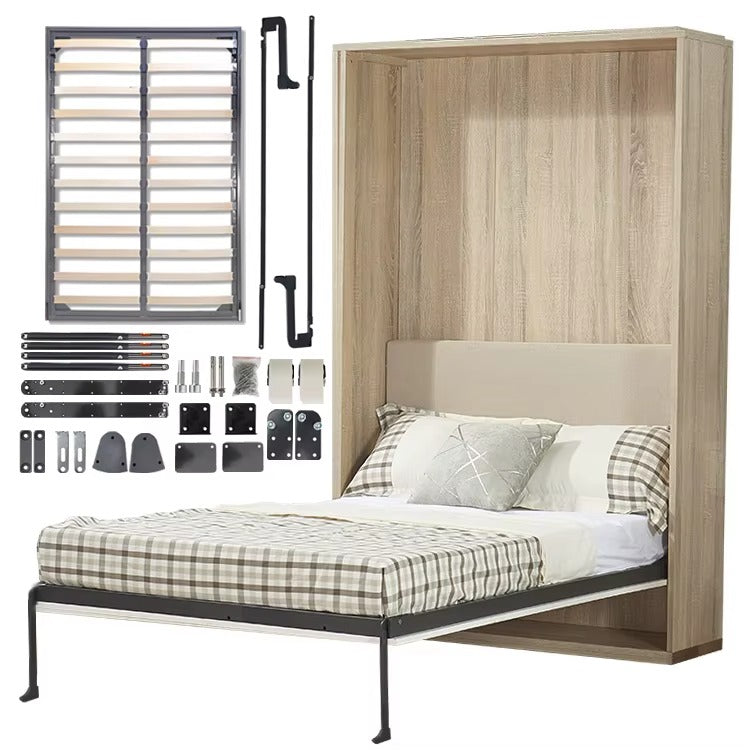 Al Meera Murphy Bed – Vertical Flip Wall Bed Frame with Cabinet - 1200 x 2000 mm